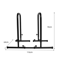 Barres parallèles robustes réglables et portables pour dips et entraînement de force à domicile