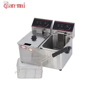 Electric Commercial Industrial Restaurant Hot Dog Potato Chips Fish Fried Equipment Domestic Deep Fryer