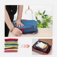 Compression légère ripstop valise organisateur emballage cubes doux premium 3 pièces bagages voyage pliable sac de rangement ensemble