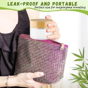 Envase de Vidrio para Lociones y Cremas, con Tapa, Recargable, para Viajes y Hogar, Tarro Cosmético Vacío para Muestras de Maquillaje, Exfoliantes y Cremas - Product Image 5