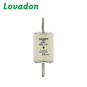 Serie NH, alta capacidad de ruptura, bajo voltaje, Cartucho HRC, borde de cuchillo, fusible térmico de cerámica, recorte - Product Image 1