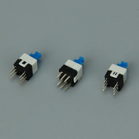 Interruttore a Perno KAN-W5.8/W7 in Plastica ABS/PC per Torcia Elettronica, Testa Quadrata Piccola, Grado di Protezione IP50, per Elettrodomestici