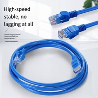 Kabel LAN CAT5 CAT5E 2M stabil dan awet untuk penggunaan dalam ruangan- (RJ45) kabel koneksi WiFi & perpanjangan komputer