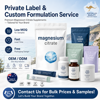 Complément alimentaire en poudre de citrate de magnésium OEM, spécialement formulé pour le soutien nutritionnel et corporel quotidien des adultes