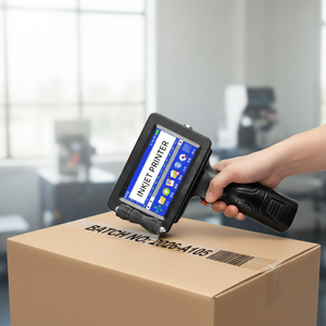 Impresora de Inyección de Tinta Portátil de 12.7mm TIJ, Máquina de Codificación Portátil con Tinta de Secado Rápido para Imprimir Fecha de Caducidad, Código <span class=keywords><strong>QR</strong></span>, Logotipo, Número de Lote - Product Image 1