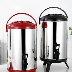 Coffee milk tea ice bucket temperature heat preservation insulation barrel with lid storage drum Heat Barrel