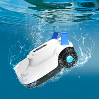 AIRROBO QD01 Nouvelle Version Robot Nettoyeur de Piscine Intelligent Sans Fil, Outil de Nettoyage Automatique des Parois, Aspirateur Filtre pour Piscine