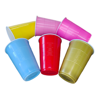 Gobelet en plastique jetable à double paroi de haute qualité, écologique, sans danger pour les aliments, PET/PP/PS, 90 mm, 532 ml, anniversaire, Noël, fête