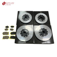 Kit de Freinage Haute Performance Aplus RS7 Racing avec Étriers 10/4 Pistons, Disques Céramiques en Fibre de Carbone Légers 355-440mm, Plaquettes Universelles, Garantie 1 An