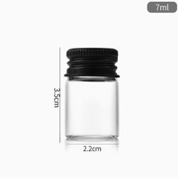 Bouteille en verre avec bouchons en aluminium style recharge