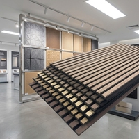 Panneau mural acoustique 3D en PET avec absorption sonore et caractéristiques décoratives pour la décoration intérieure de bureaux et de bars à domicile