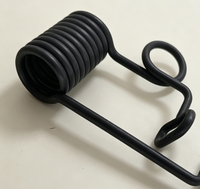 Ressort de torsion sur mesure robuste en acier au carbone oxydé noir pour matériel et machines industrielles