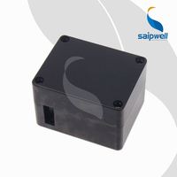 Boîte de jonction anti-explosion Saipwell SW-MC noire en SMC/fibre de verre IP66 avec bande d'étanchéité en silicone pour appareils électroniques universels