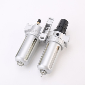 เครื่องกรองลมแบบคู่ Baofeng Pneumatics รุ่น SFC200 SFC300 SFC400 พร้อมตัวเติมน้ำมันหล่อลื่นและเกจวัดแรงดัน - Product Image 3