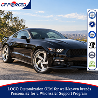 Offre Spéciale – Jantes forgées directionnelles à 2 pièces, profil profond, 19x9.5 et 20x10.5, finition chrome poli, entraxe 5x114.3, pour Ford Mustang