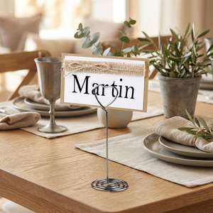 Heart Shaped Metal Place Card Holder Elegant Table Decoration <b>for</b> Weddings Parties Events and Restaurant Display - Product Image 1