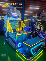 Machine de jeu vidéo d'arcade à monnayeur ACS pour deux joueurs, interface anglaise, pour aire de jeux pour enfants, tir double