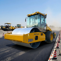 Nouvelle rouleuse vibrante à tambour unique 12t XS123, compacteur de sol, compacteur routier avec moteur et pompe à engrenages