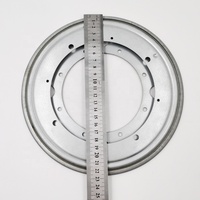 Drehbarer Drehteller Lazy Susan Rotierender Plattenspieler aus Aluminium legierung mit rundem Esstisch Glatte Dreh platte Hardware 9''