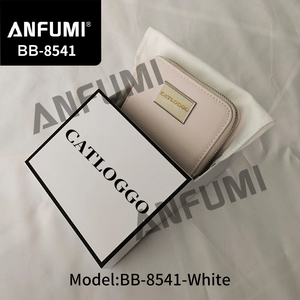 ANFUMI-BB-8541 <span class=keywords><strong>Cartera</strong></span> Corta Nueva para Mujer Estilo <span class=keywords><strong>Guess</strong></span> Plateada de PU con Letra G Multicolor y Cierre de Cremallera Poliéster Estilo Europeo - Product Image 4