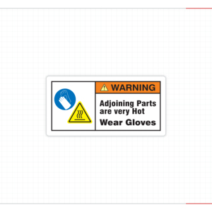 Protective Gloves Required Safety <b>Sticker</b> for Workplace Injury Prevention Material Handling and Maintenance Tasks - Product Image 2