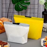 Sacs en plastique d'emballage de déjeuner de salade d'aliments à emporter pour le magasin de vêtements Shopping Take Way Sac fourre-tout Sacs en plastique