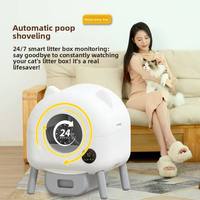 Bac à litière automatique intelligent 76L pour chat, autonettoyant, avec contrôle des odeurs, design anti-éclaboussures, nettoyage facile, caractéristiques écologiques