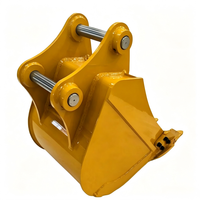 Godet de tranchée étroit avec broches de fixation incluses, support renforcé pour attache d'excavatrice PC135