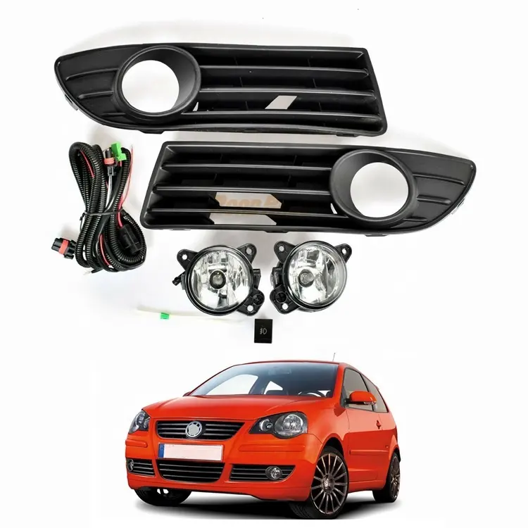 Karosserie-Kit Ersatzteile Nebelscheinwerfer-Fahrlampen-Kit für VW für Volkswagen Polo 2005 2006 2007 2008 2009 2010