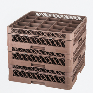 Commercial Plastic Kitchen Flatware Tray Storage Drying Basket Dishwasher Plate Dish Rack