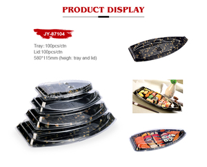 กล่องบรรจุอาหารพลาสติกแบบใช้แล้วทิ้งจากโรงงาน JY-87104 กล่องซูชิพลาสติก กล่องใส่<span class=keywords><strong>ปลา</strong></span>พลาสติก บรรจุภัณฑ์อาหารพลาสติก - Product Image 6
