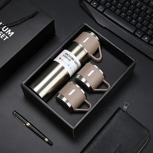 ขวดน้ำเก็บความร้อนสแตนเลสสตีลใส่น้ำดื่มแบบโลหะได้โดยตรงพร้อมเก็บรักษาอุณหภูมิ24ชั่วโมงสำหรับเครื่องล้างจานแบบเคลือบเพื่อความปลอดภัย - Product Image 3