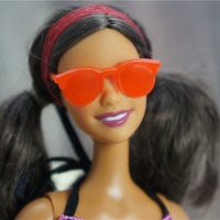 Lunettes de poupée en plastique bon marché et accessoires de jouets DIY pour poupées faites à la main