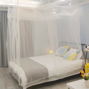 Moustiquaire et baldaquin de lit Xiyin, grande tente suspendue avec design carré, pas d'installation requise, export - Product Image 4