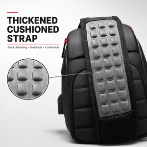 Sac à bandoulière pour homme avec chargement USB, en PVC résistant à l'eau, avec plusieurs poches et compartiment pour tablette 9,7 pouces - Product Image 2