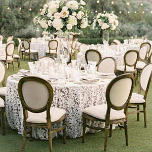 फ्रेंच विंटेज शैली ठोस लकड़ी के लक्जरी लाउस होटल भोज भोज कुर्सी - Product Image 1