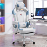 Chaise de Gamer Ergonomique Inclinable à Dossier Haut en Cuir PU, Chaise de Jeu Professionnelle pour PC, Chaise de Course à Prix Abordable