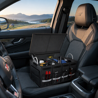 Nouvel Organisateur de Coffre de Voiture en Polyester de Luxe, Portable, Grande Capacité, Boîte de Rangement Pliable