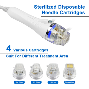 CE 10 25 64-Pin Disposable PVC Medical RF Fractional Microneedling Cartridges Gold-Plated Insulated Body Ultrasonic Needle Tips - Product Image 3