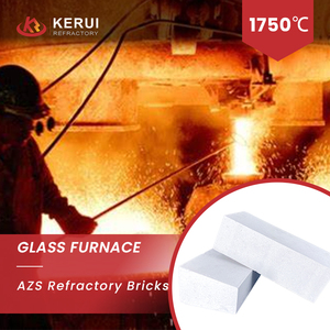 Kerui axit-proof azs 33 36 41 gạch chịu lửa cho Lò thủy tinh chai hợp nhất Zirconia ngành công nghiệp thủy tinh - Product Image 2