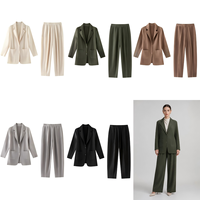 Ensemble Tunique Plissée Crème de Luxe et Pantalon Large pour Femme, Brodé avec Ourlet Festonné, Tenue Modeste Deux Pièces, Vente en Gros, Nouveauté Boutique
