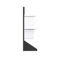 Personalizado Niten Table top de un solo lado Pegboard Display Rack Stand con ganchos