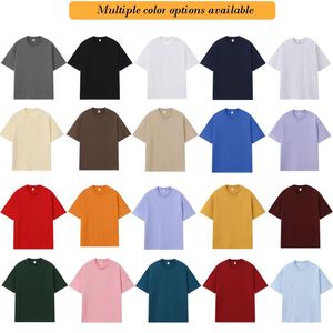 เสื้อยืดคอตตอน 250GSM พิมพ์ลายกราฟิกแบบรีดร้อนตามสั่ง ทรงหลวมไหล่ตก เสื้อยืดโอเวอร์ไซส์ สำหรับใส่ทำงานในออฟฟิศ เสื้อยืด unisex - Product Image 2
