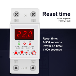 YHAVP-1 de rail Din Courant de surtension réglable 40A 63A 220V 230V Protection contre les surtensions Relais Protection contre les surtensions - Product Image 4