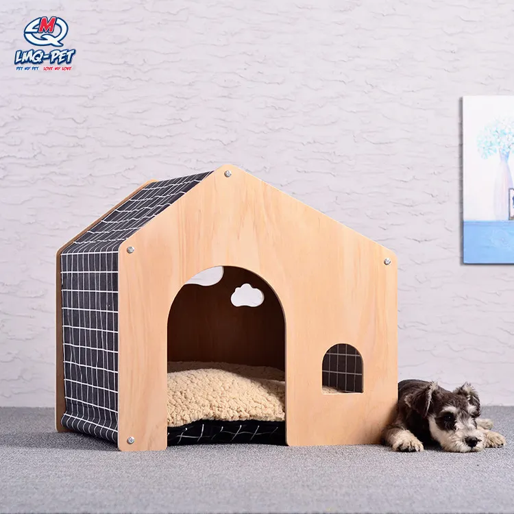De Madera de moda perro casas jaula para mascotas perro gran casa de madera para la venta