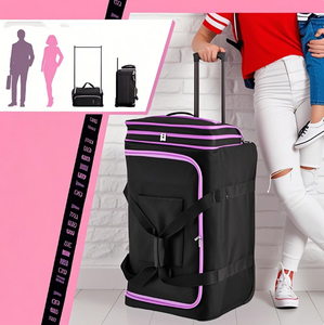 <span class=keywords><strong>Sac</strong></span> à vêtements pour costume de ballet de 28 pouces personnalisé de grande capacité de <span class=keywords><strong>voyage</strong></span> Porte-vêtements valise de danse Sacs à vêtements avec roue - Product Image 6