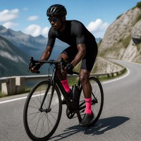 Chaussettes de cyclisme montantes Premium pour l'automne avec soutien de la voûte plantaire – Imprimé tricoté, performance anti-humidité, vêtements de cyclisme pour jeunes