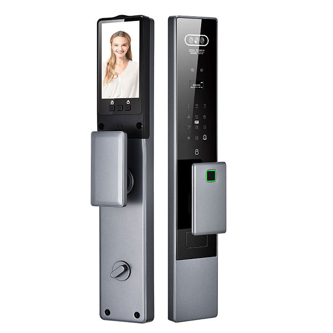 Modern Fingerprint Tuya Wifi Biometrics Electronic Face Recognition Key Safe Intelligent Digital Security Smart Front Door Locks · image 3