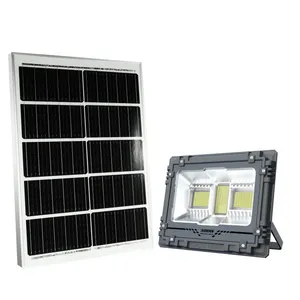 ไฟสปอร์ตไลท์ LED พลังงานแสงอาทิตย์ 300W IP67 สำหรับสวนและถนน พร้อมแบตเตอรี่ 30Ah 6000K สว่างพิเศษ กำลังสูง MJ-AW300 สว่างมาก - Product Image 5