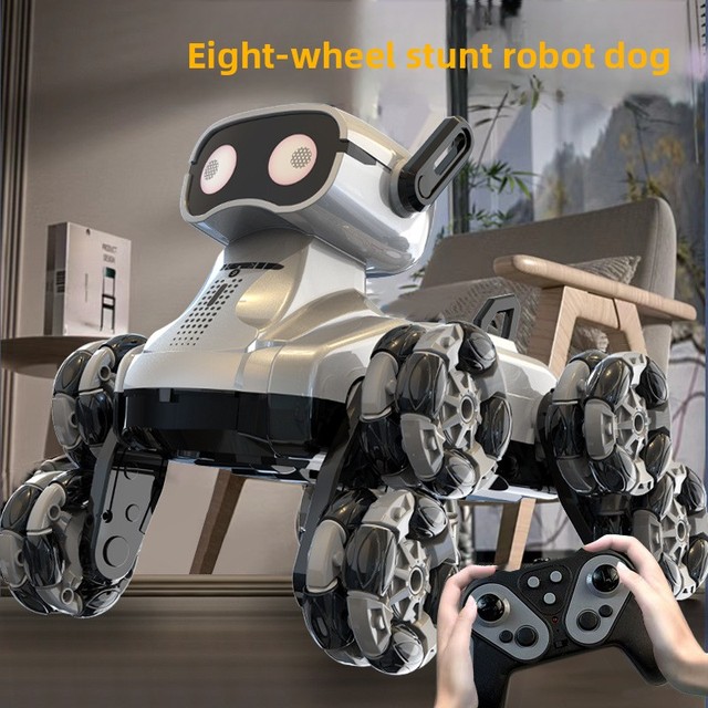 Electric Plastic Remote-Controlled Smart Robot Dog with Gesture-Sensing for Teens-Birthday Gift